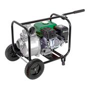 Motopompe thermique essence eaux claires 6 hp 212 cc 60m3 par heure sur roues