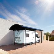Carport Aluminium pour camionnette, camping-car, caravane et bateau surface extérieure 27,51 m2