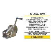 Treuil manuel 550 Kg frein automatique inox AY-550-INOX
