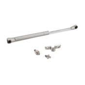 Piston porte relevable Thin diam. 12mm loquets 5kg acier plastique nickelé mat