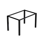 Pieds carrés cadre table 50x50mm 1150x750mm Acier noir