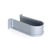 Lot 10 Economiseurs siphon tiroir bain courbés plastique Gris