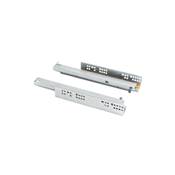 Jeu coulisses invisibles Silver Coulisse sortie totale fermeture amortie prof. 450mm Acier Zingué