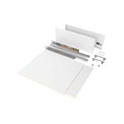 Kit tiroirs cuisine salle bains Vertex haut. 178mm panneaux inclus mod. 450mm blanc