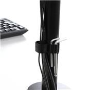 Supports écrans table inclinables pivotants 360° doubles Acier noir