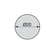 Lot 900 cache-vis adhésifs diam. 13mm plastique blanc