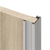 Kit ferrures Placard 90 2 portes coulissantes armoire f. souple profilé Vall ép. 19mm mat