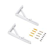 Jeu Supports pliables long. 303mm Acier blanc