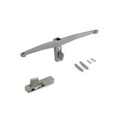 Lot consoles 5 étagères bois la structure Zero planches non incluses Zamak gris pierre
