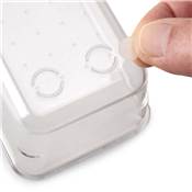 Kit 8 seaux organisateurs Cube tiroirs plastique Transparent