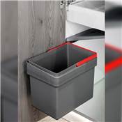 Bac tri sélectif montage sur porte meuble Recycle 1 bac extractible 15 L Anthracite