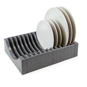 Kit rangement assiettes 13 assiettes maximum plastique Anthracite