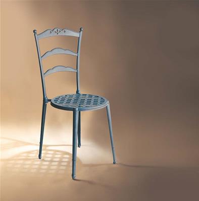 Chaise de jardin, collection Triana, lot de 2, couleur blanc