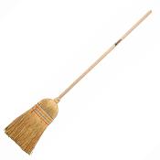 Balai paille et manche en bois longueur totale 1m40