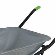 Brouette 75l bac galvanisé montée roue gonflable