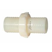 Raccord jonctions cannelées plastique pour tuyau, diam 30mm