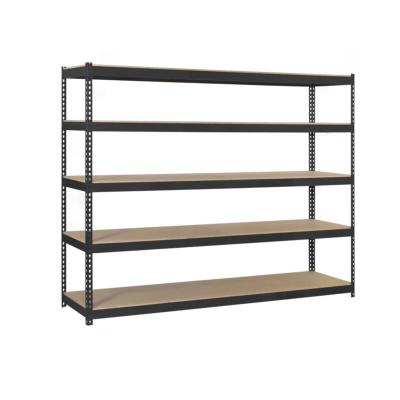 Rayonnage en métal anthracite bois étagères 600 kgs dim.3000x1500x600mm sans vis