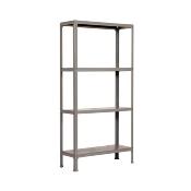 Étagère en métal  4 étagères charge 100 kgs dim.1602x1100x310mm sans vis