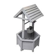 Puits en bois de sapin décoration pour jardin 38x42x82cm bois