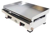 Plancha gaz avec plaque de cuisson en acier réctifié et polie 8.4kw 600x400x240mm