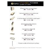 Kit clôture PVC couleur beige