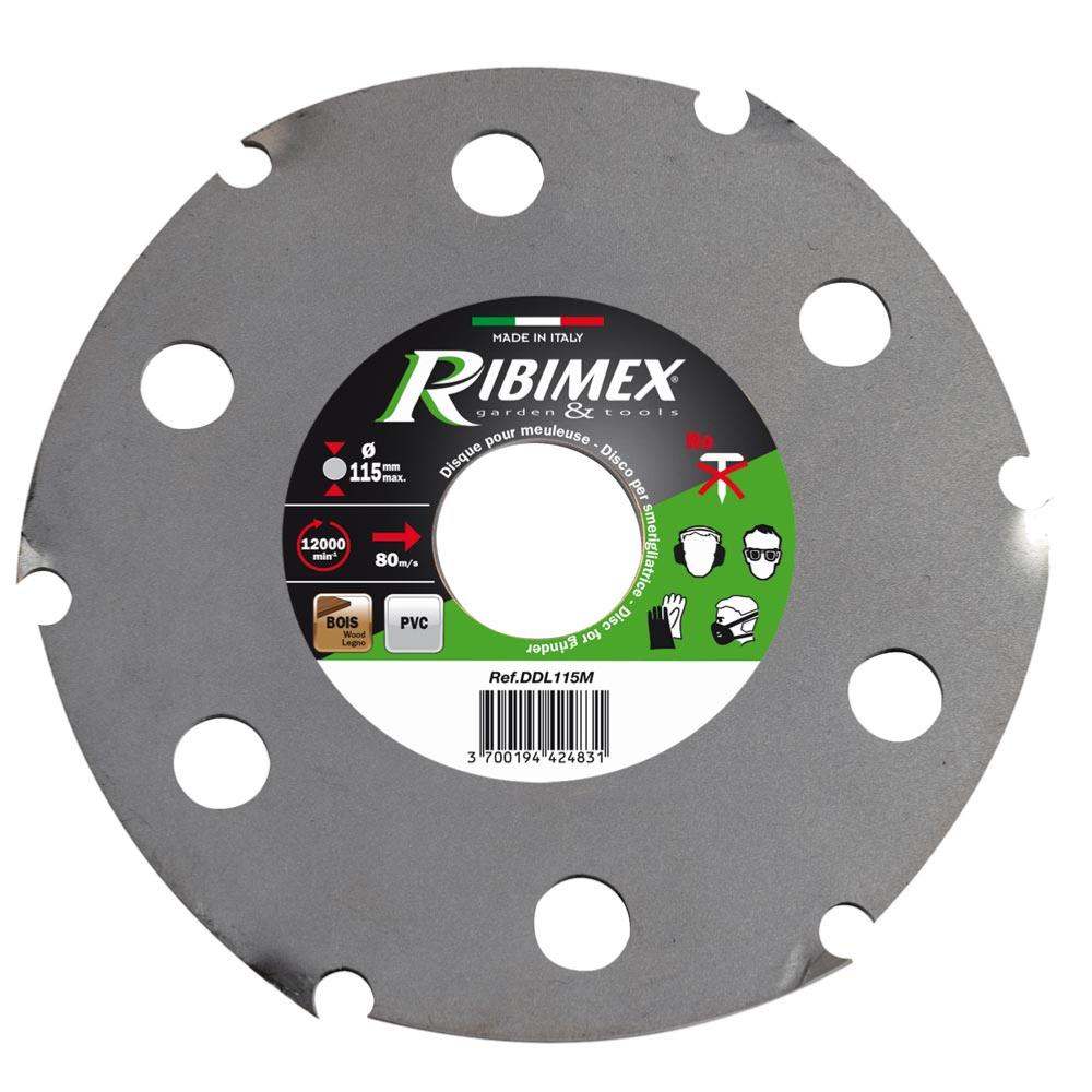 Disque meuleuse bois 115mm, et pour pvc,DDL115M,RIBIMEX