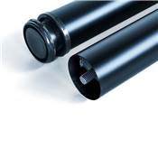 Lot 4 pieds table diam. 60mm H 830mm Acier noir