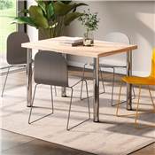 Lot 4 pieds table diam. 60mm H 710mm Acier Chromé