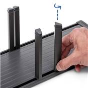 Orderbox porte-assiettes vertical tiroir 159x468mm alu. plastique Anthracite