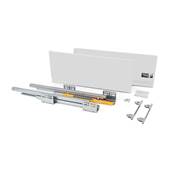 Tiroir ext. Concept 30kg haut. 185mm prof. 450mm Acier blanc