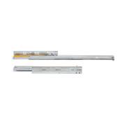 Jeu coulisses invisibles Silver Coulisse sortie totale fermeture amortie prof.400mm Acier Zingué