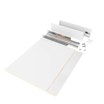 Kit tiroirs cuisine salle bains Vertex haut. 93mm panneaux inclus mod. 900mm blanc