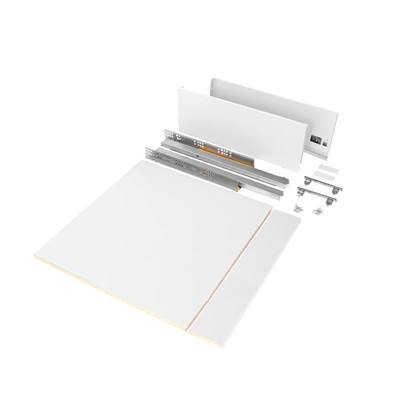 Kit tiroirs cuisine salle bains Vertex haut. 178mm panneaux inclus mod. 600mm blanc