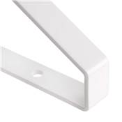 Jeu supports étagères bois Shelf forme triangulaire Acier blanc