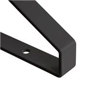 Jeu supports étagères bois Shelf forme triangulaire Acier noir