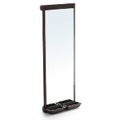 Miroir extractible pour intérieur d'armoire 440, couleur Moka