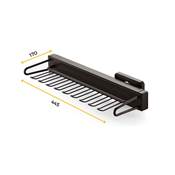Porte cravates latéral extractible Moka plastique alu. moka