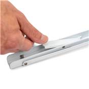 Jeu Supports pliables long. 203mm Acier blanc