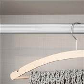 Lot 2 rails d'armoire 1,15 m supports alu. Zamak Anodisé mat
