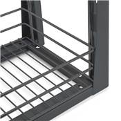 Chariot coulissant paniers chariot pain Titane f. amortie mod. 300mm Acier Anthracite