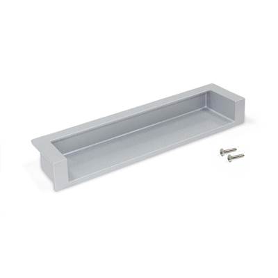 Lot 10 poignées meubles Sedavi L137mm entraxe 128mm Zamak alu.