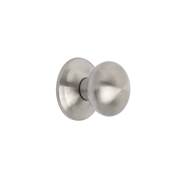 Bouton porte d'entrée Modèle Bowler diam.70mm poignée Acier inoxydable Nickel satiné