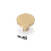 Lot 10 boutons meubles Uppsala diam. 30mm alu. Or