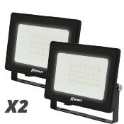 Lot de 2 Projecteurs LED 20 watt 1550 lumen IP65 mural
