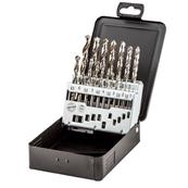 Coffret métal de 19 mèches HSS-G 1-10/0,5