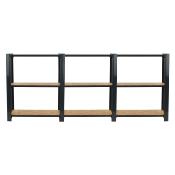 Étagère en métal anthracite osb 9 étagères 200 kgs dim.1000x2400x300mm sans vis