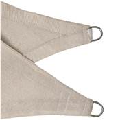 Voile d'ombrage carré crème 160g/m2 dim.5x5m