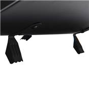 Range bûche berceau sur pied acier 48cm noir