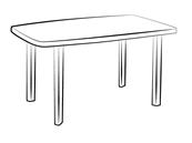 Housse 90 grammes grise pour table 250x150xh80 cm