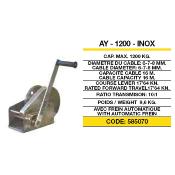 Treuil manuel 1200 Kg frein automatique inox AY-1200-INOX
